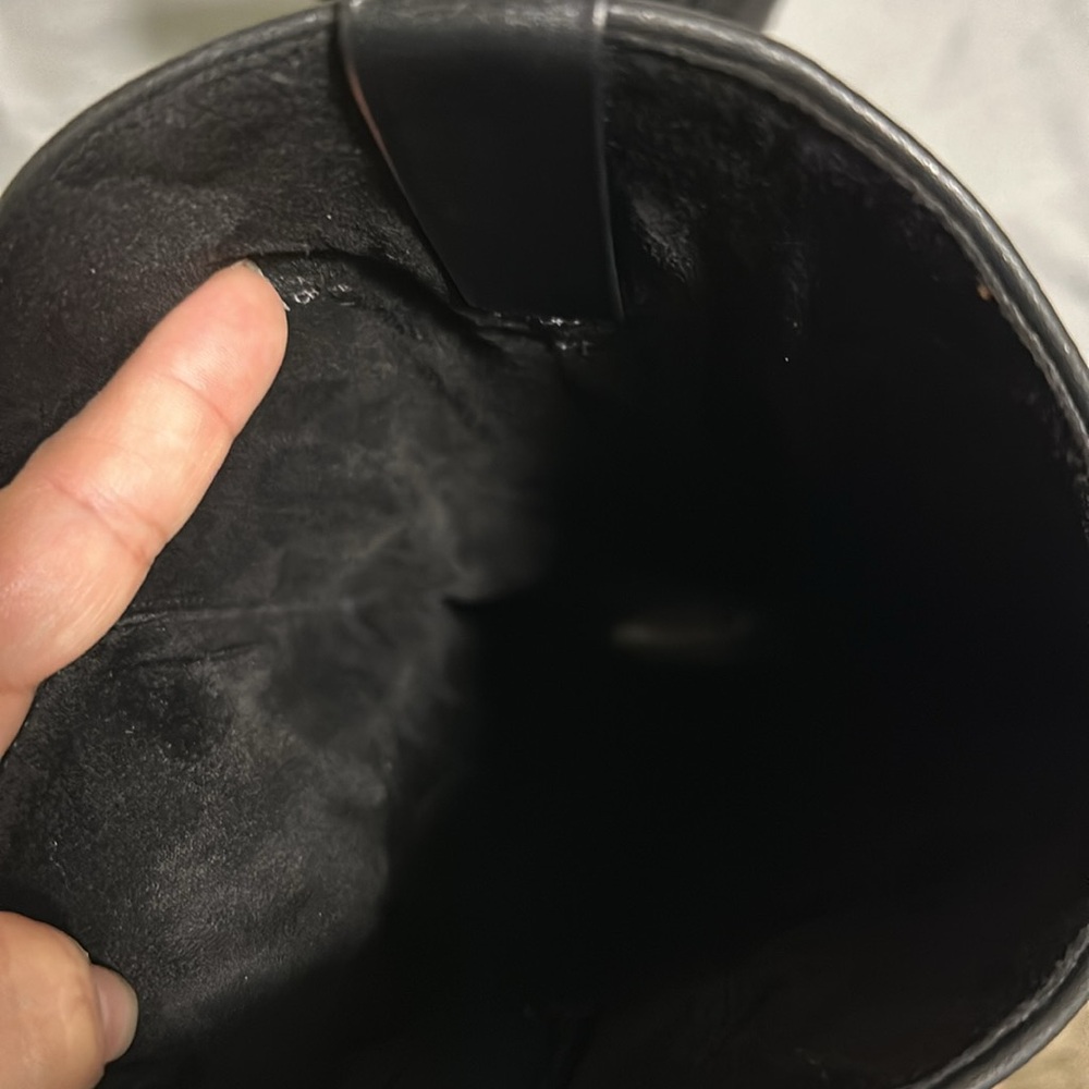 Jeffrey Campbell Black Over-the-Knee Embossed Leather Boots - Picture 12 of 14